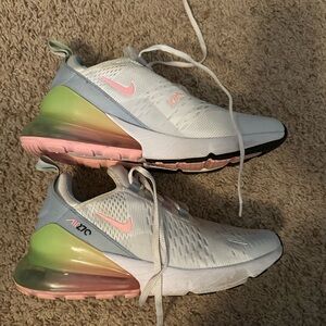 Nike Air Max 270 Arctic Punch White Pink Green Pastel Sneakers 7 Y/ 8.5 Women’s